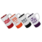Printed Mug with Rubber Base, Assorted 500ml